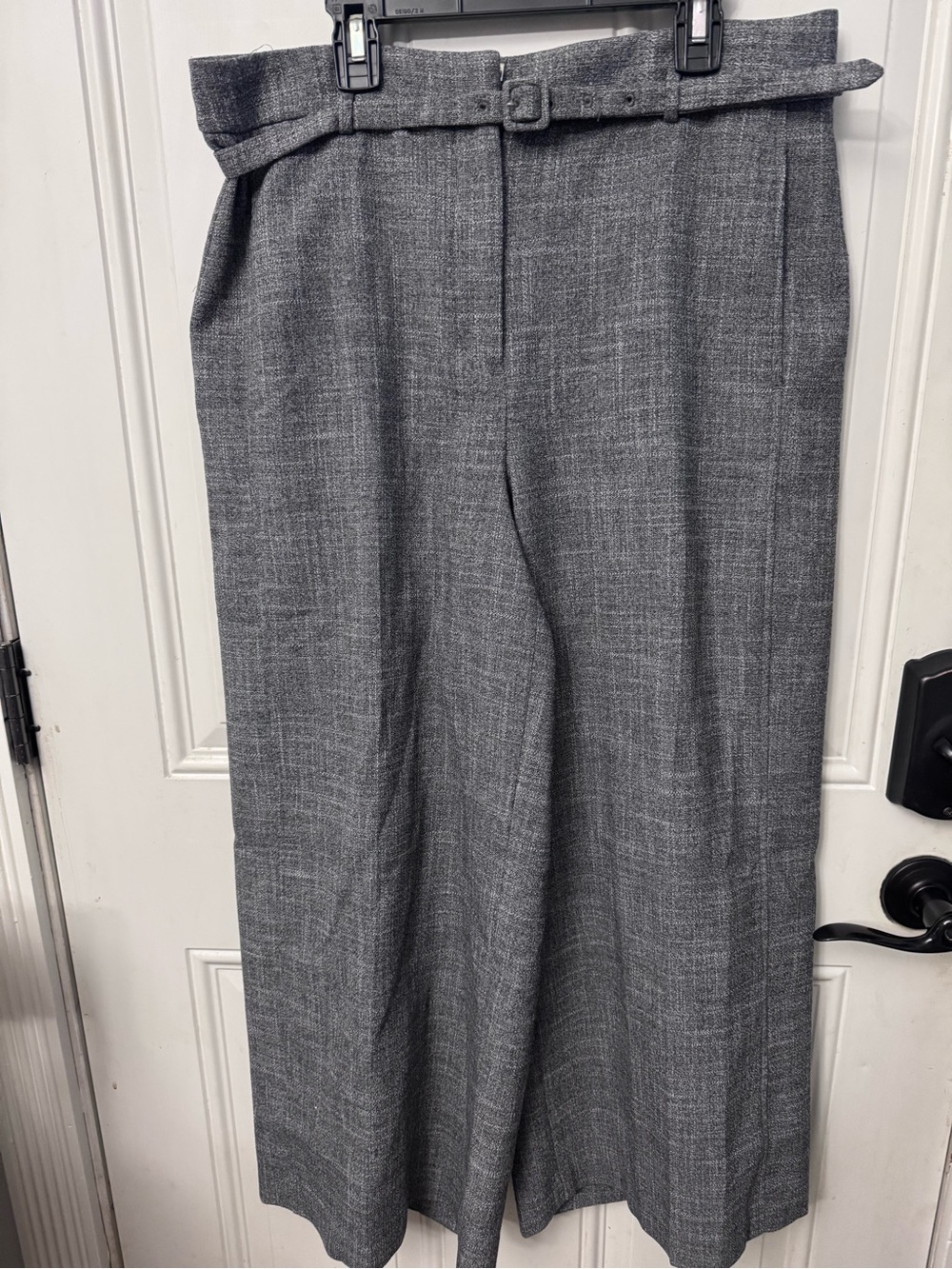 Women’s Ann Taylor Tweed Wide Leg Pants With Belt Size 10